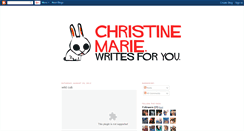 Desktop Screenshot of christinewritesforyou.blogspot.com