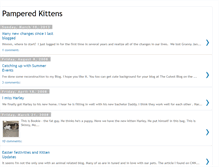 Tablet Screenshot of pamperedkittens.blogspot.com