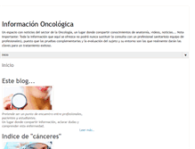 Tablet Screenshot of informacion-oncologia.blogspot.com