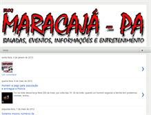 Tablet Screenshot of maracaja-pa.blogspot.com