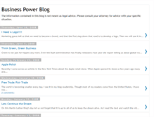 Tablet Screenshot of businesspowerblog.blogspot.com