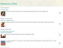 Tablet Screenshot of matriarchyfaqs.blogspot.com