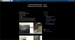 Desktop Screenshot of contemporaryartpresentations.blogspot.com