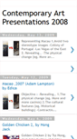 Mobile Screenshot of contemporaryartpresentations.blogspot.com