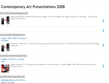 Tablet Screenshot of contemporaryartpresentations.blogspot.com