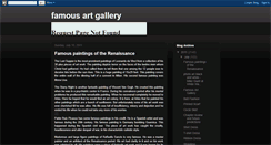 Desktop Screenshot of famousartgallery.blogspot.com