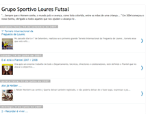 Tablet Screenshot of gruposportivolouresfutsal.blogspot.com