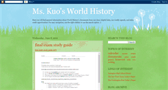 Desktop Screenshot of mskuoworldhistory.blogspot.com