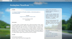 Desktop Screenshot of anotacoesfilosoficas.blogspot.com