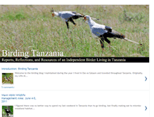 Tablet Screenshot of birdingtanzania.blogspot.com