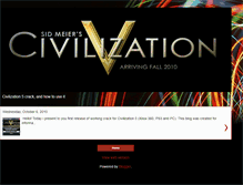 Tablet Screenshot of civilization5crackfree.blogspot.com