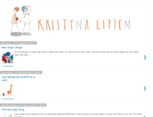 Tablet Screenshot of kristynalitten.blogspot.com