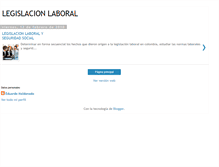 Tablet Screenshot of legislacionlaboraladministracion.blogspot.com