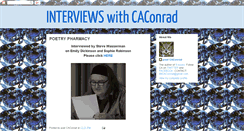 Desktop Screenshot of caconradinterviews.blogspot.com