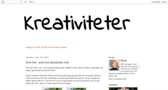 Desktop Screenshot of kreativiteter.blogspot.com