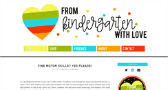 Desktop Screenshot of fromkindergartenwithlove.blogspot.com