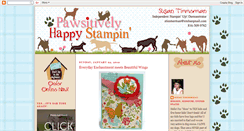 Desktop Screenshot of pawsitivelyhappystampin.blogspot.com