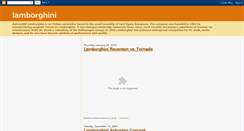 Desktop Screenshot of lamborghinimotors.blogspot.com