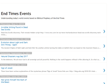 Tablet Screenshot of endtimesevents.blogspot.com