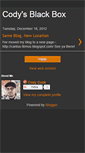 Mobile Screenshot of codysblackbox.blogspot.com
