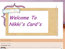 Tablet Screenshot of nikkiscards.blogspot.com
