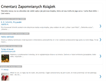 Tablet Screenshot of cmentarz-zapomnianych-ksiazek.blogspot.com