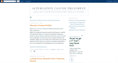 Desktop Screenshot of alternative-cancer-treatment-advice.blogspot.com