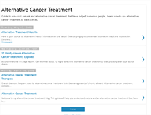 Tablet Screenshot of alternative-cancer-treatment-advice.blogspot.com