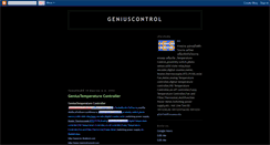 Desktop Screenshot of geniustemperaturecontrol.blogspot.com