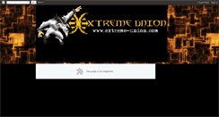 Desktop Screenshot of extreme-union.blogspot.com