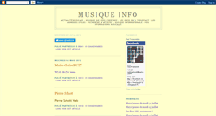 Desktop Screenshot of musique-info.blogspot.com