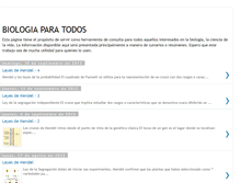 Tablet Screenshot of biologia-para-todos-rig.blogspot.com