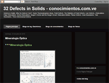 Tablet Screenshot of conocimientosdefectsinsolids.blogspot.com