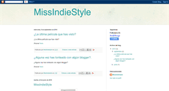 Desktop Screenshot of missindiestyle.blogspot.com