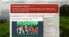 Desktop Screenshot of humanitarianpapers.blogspot.com