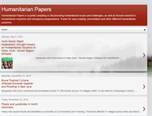 Tablet Screenshot of humanitarianpapers.blogspot.com