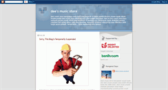 Desktop Screenshot of deesmusicstore.blogspot.com