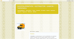 Desktop Screenshot of haszonjarmuvekoldala.blogspot.com