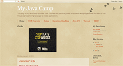 Desktop Screenshot of myjavacamp.blogspot.com