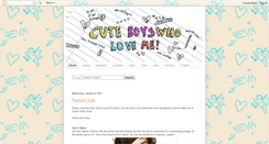 Desktop Screenshot of cuteboyswholoveme.blogspot.com