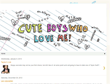 Tablet Screenshot of cuteboyswholoveme.blogspot.com