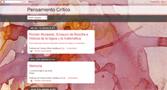 Desktop Screenshot of criticocaos.blogspot.com