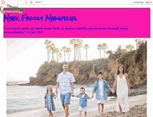 Tablet Screenshot of meekfamilymemories.blogspot.com