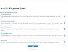 Tablet Screenshot of mandiriconsumerloan.blogspot.com