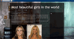 Desktop Screenshot of mostbeautifulgirlsworld.blogspot.com
