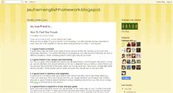Desktop Screenshot of jauhari-englishhomework.blogspot.com