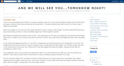 Desktop Screenshot of andwewillseeyoutomorrownight.blogspot.com