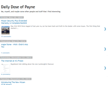 Tablet Screenshot of dailydoseofpayne.blogspot.com