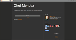 Desktop Screenshot of mendezthechef.blogspot.com