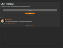 Tablet Screenshot of mendezthechef.blogspot.com